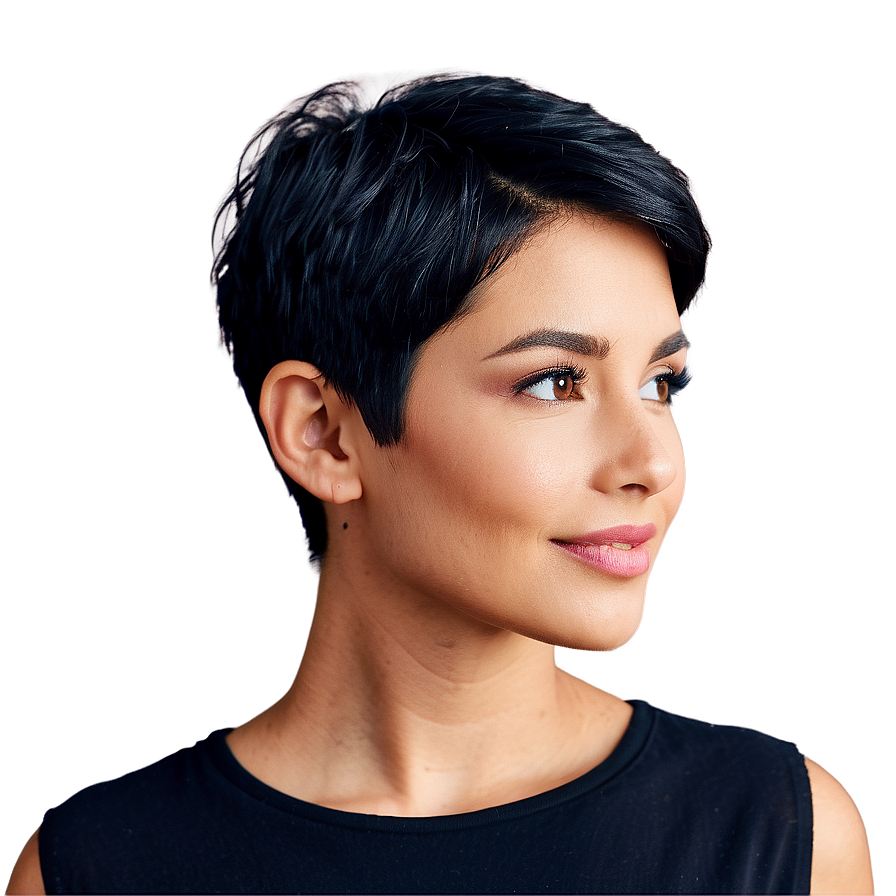 Short Hair Beauty Png 06272024 PNG image