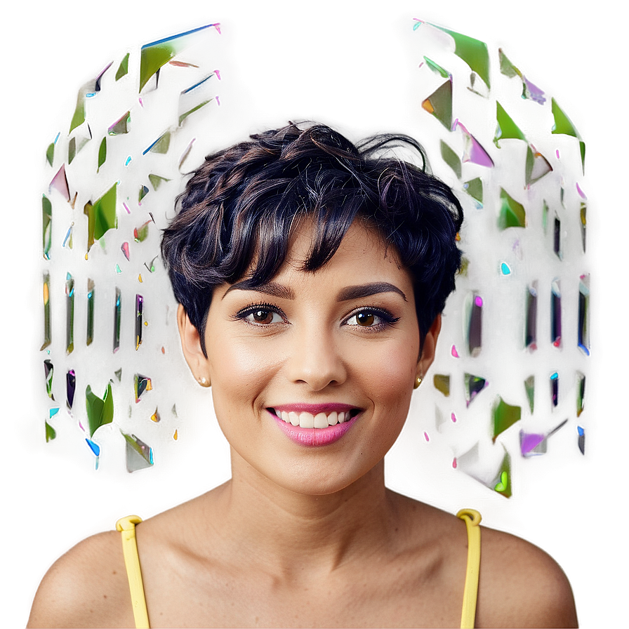 Short Hair Celebration Png 06272024 PNG image