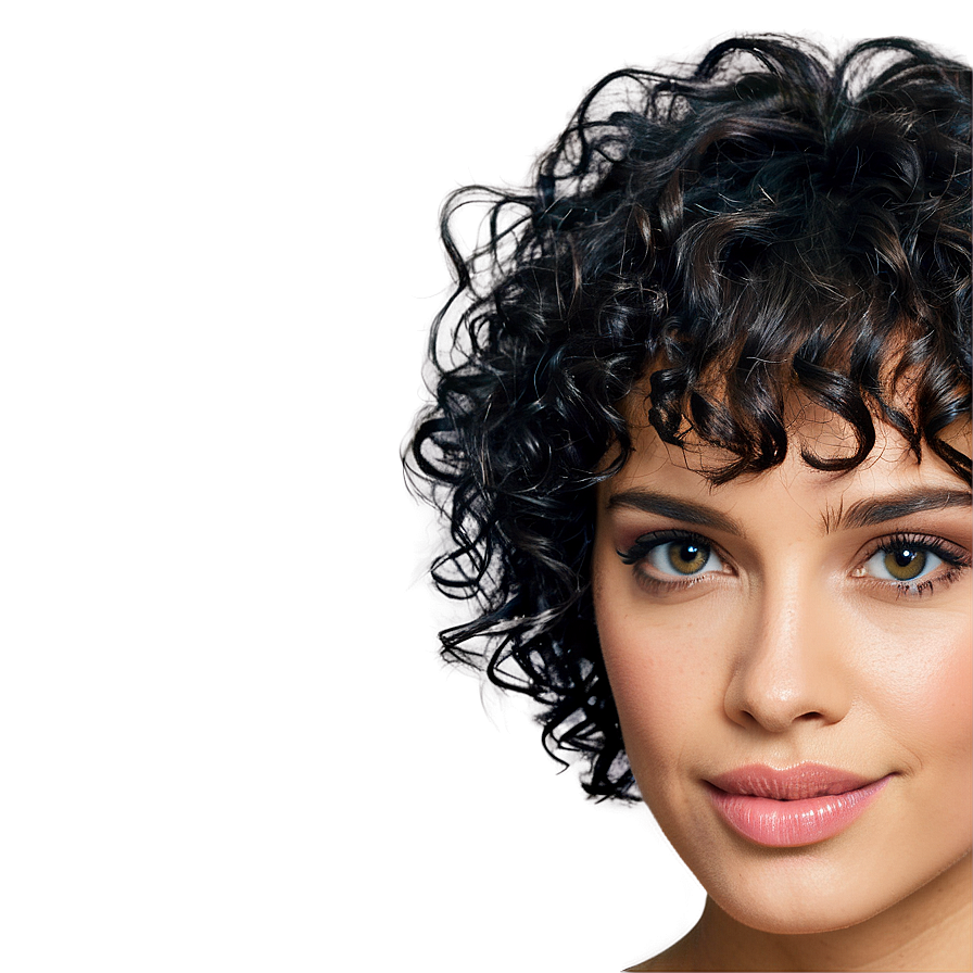 Short Hair Perm Style Png 58 PNG image