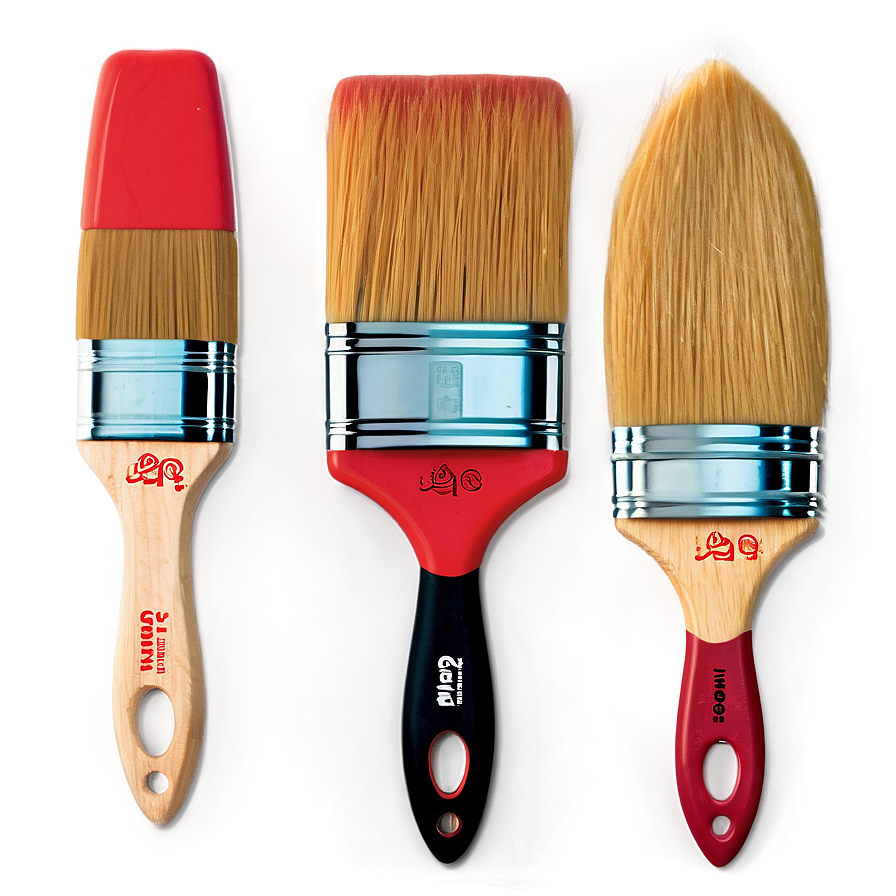 Short Handle Paint Brushes Png 06212024 PNG image