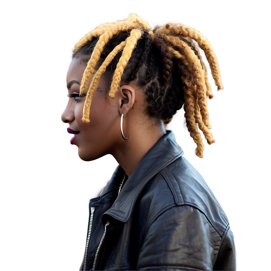 Short Thick Dreads Inspiration Png Tjh PNG image