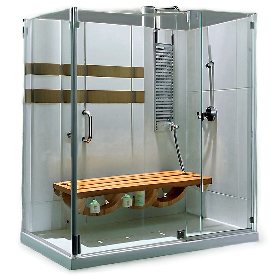 Shower With Seating Bench Png 25 PNG image