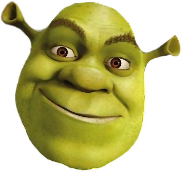 Shrek Animated Character Smiling Face.png PNG image