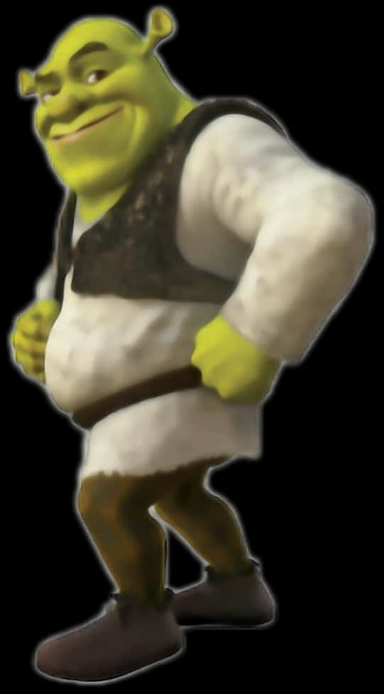 Shrek Character Pose PNG image