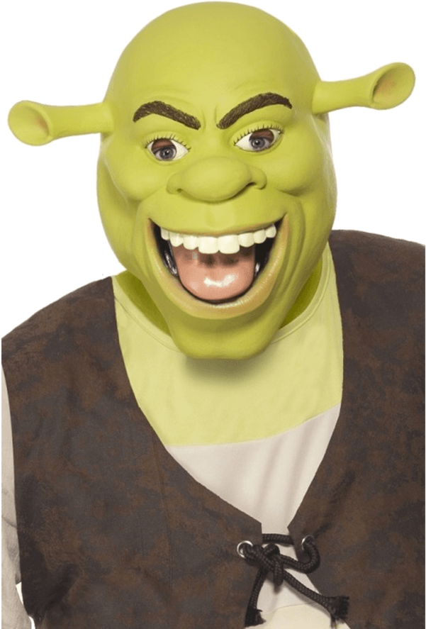 Shrek Character Smiling Face PNG image
