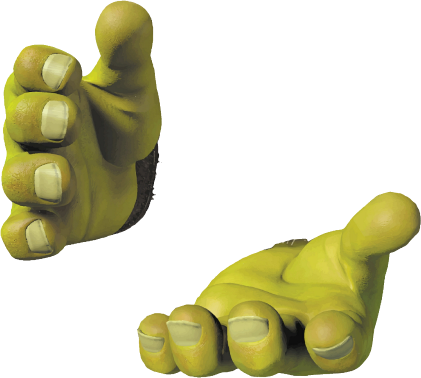 Shrek Thumbs Up Gesture PNG image