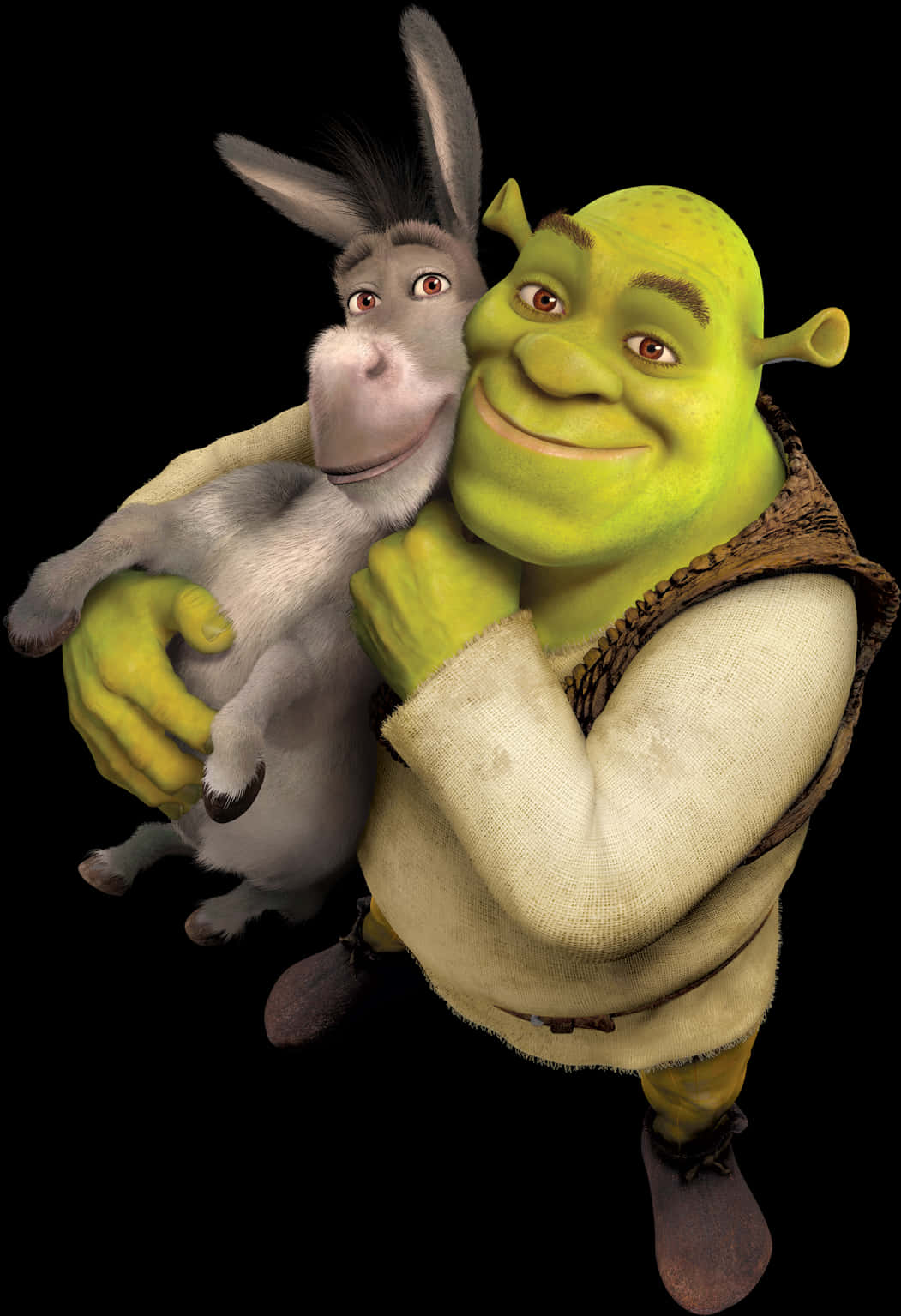 Shrekand Donkey Friends Forever PNG image