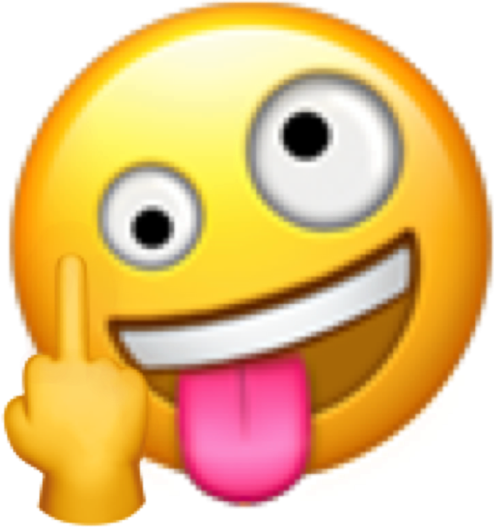 Shushing Face Emojiwith Tongue Out PNG image