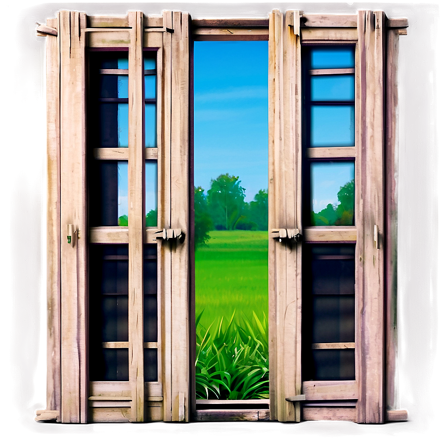 Shuttered Colonial Window Png Bgx PNG image