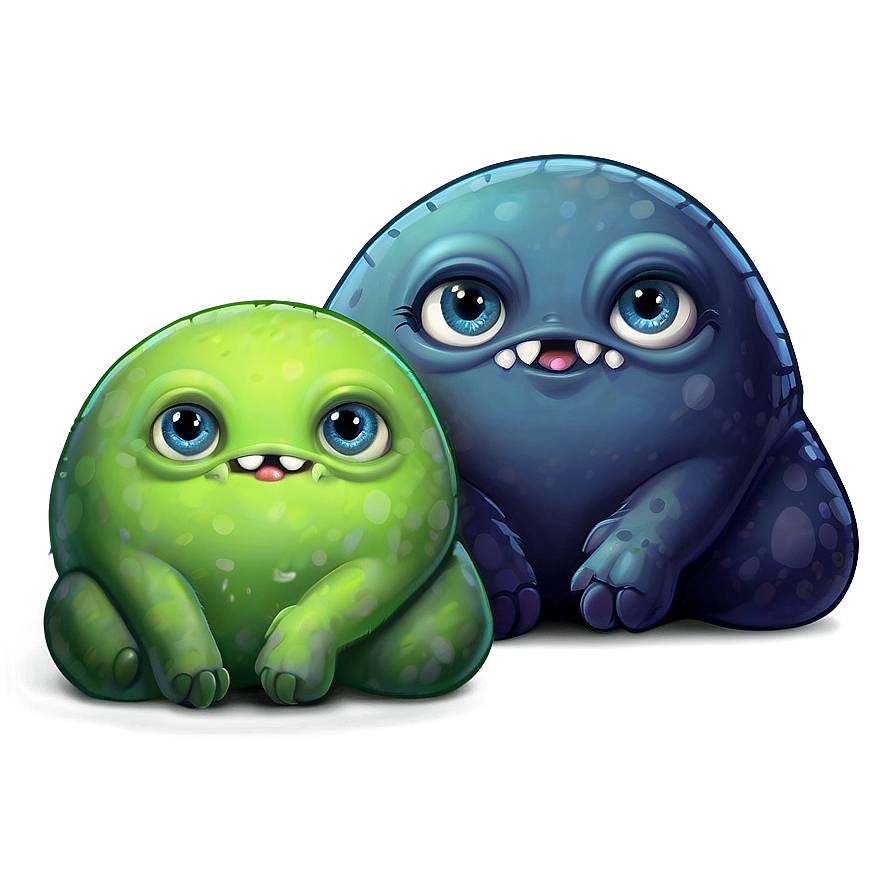 Shy Cute Monster Png 24 PNG image