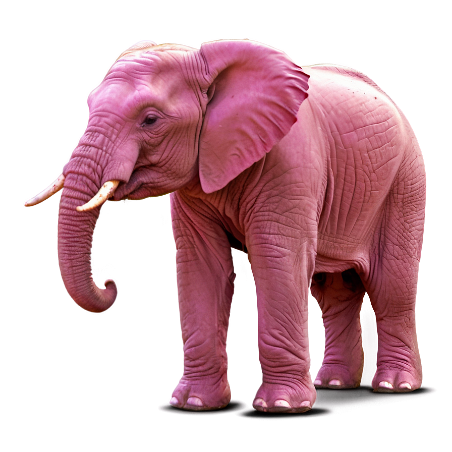 Shy Pink Elephant Png 06292024 PNG image