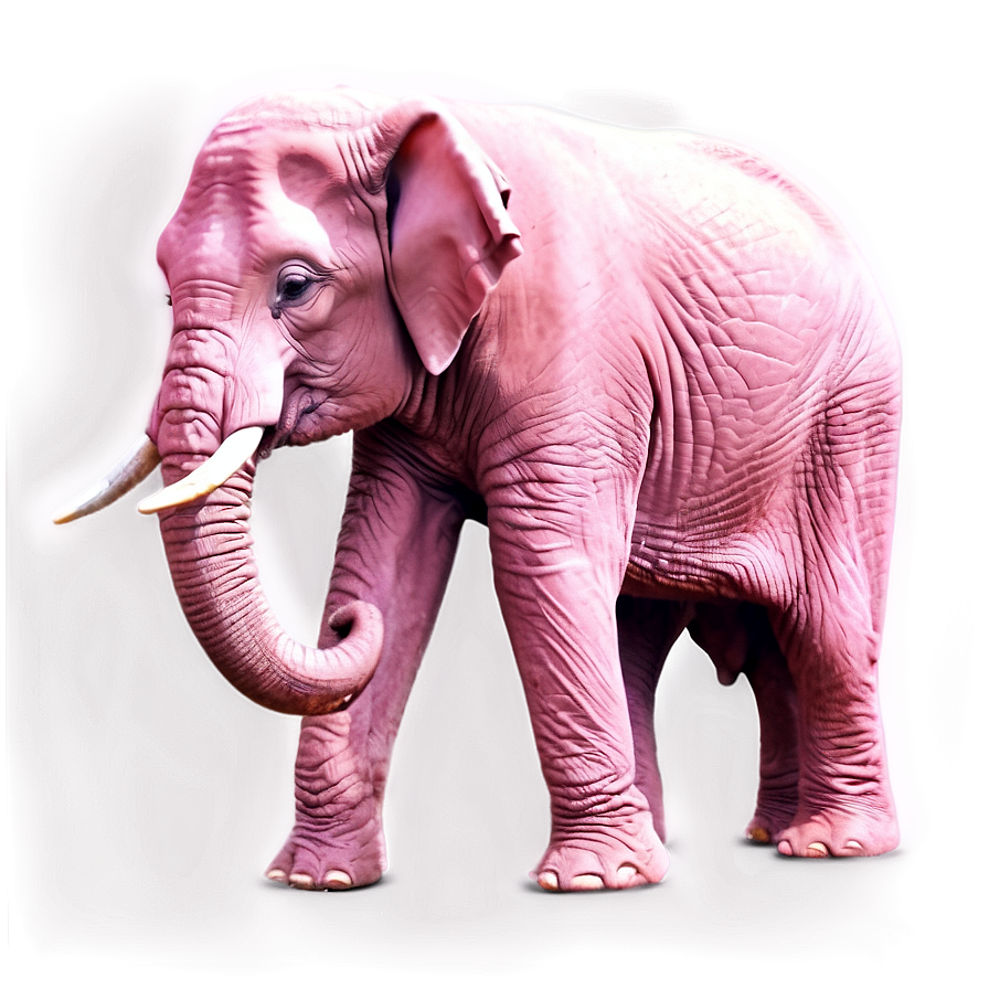 Shy Pink Elephant Png Smt80 PNG image