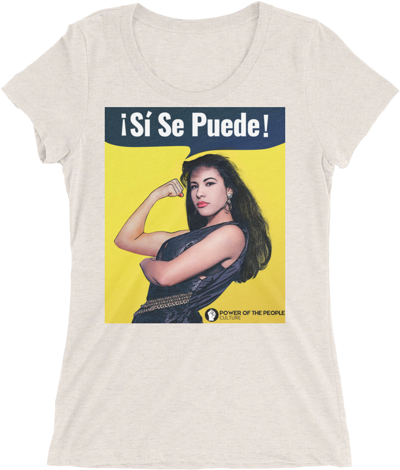 Si Se Puede Selena Tshirt Design PNG image