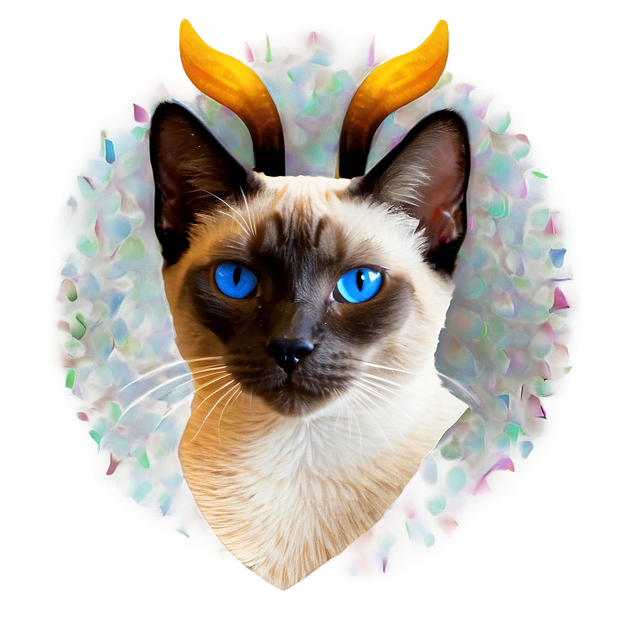 Siamese Cat Head Design Png 91 PNG image