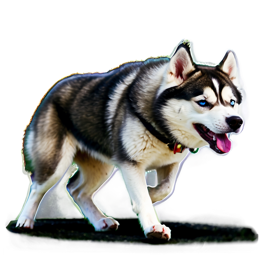 Siberian Husky In Action Png 87 PNG image