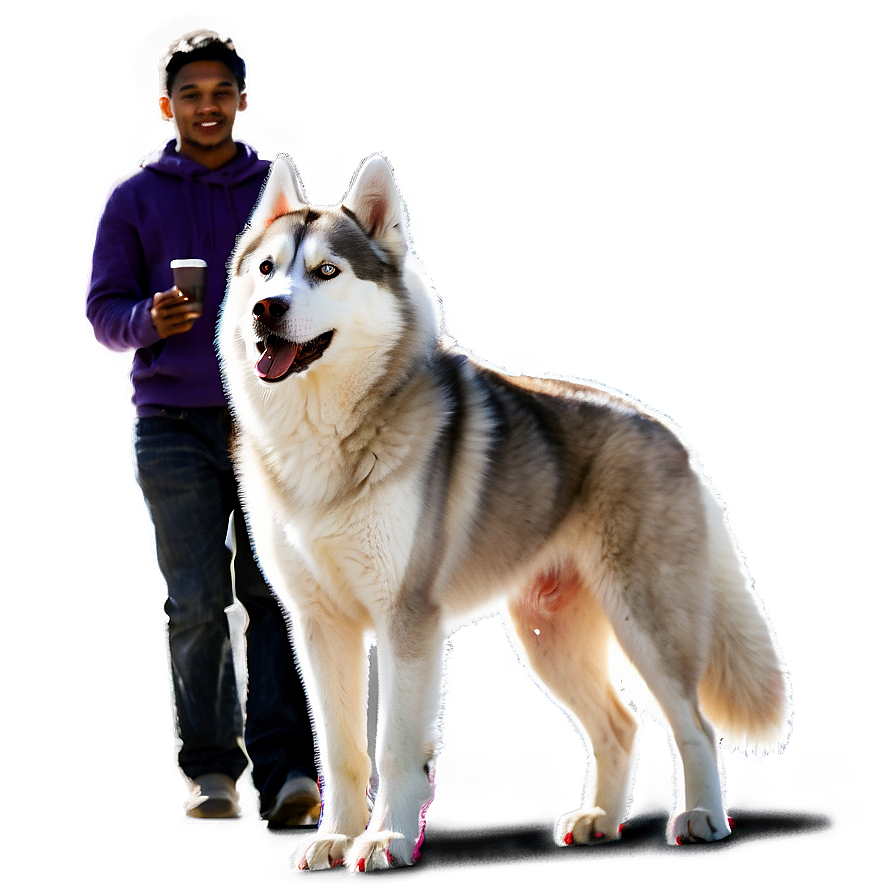 Siberian Husky On Walk Png 06252024 PNG image