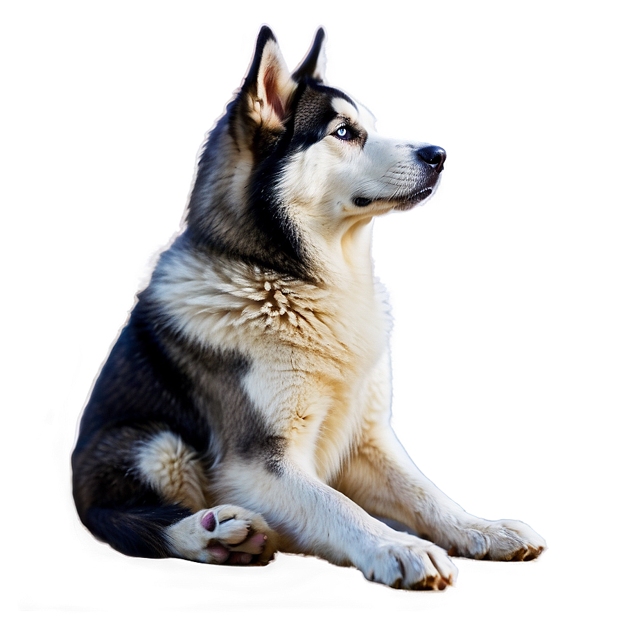 Siberian Husky Sitting Png Mie8 PNG image