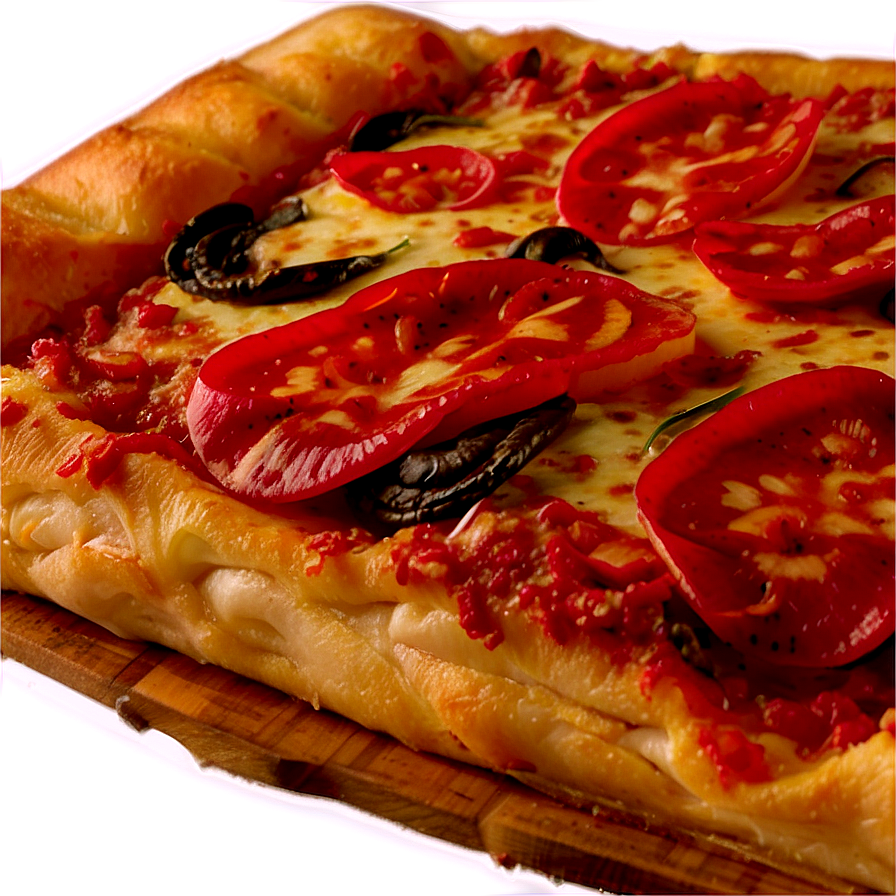 Sicilian Style Pizza Png Riv4 PNG image