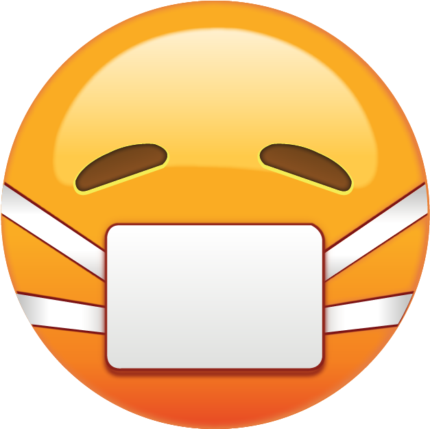 Sick Emoji Face Mask PNG image