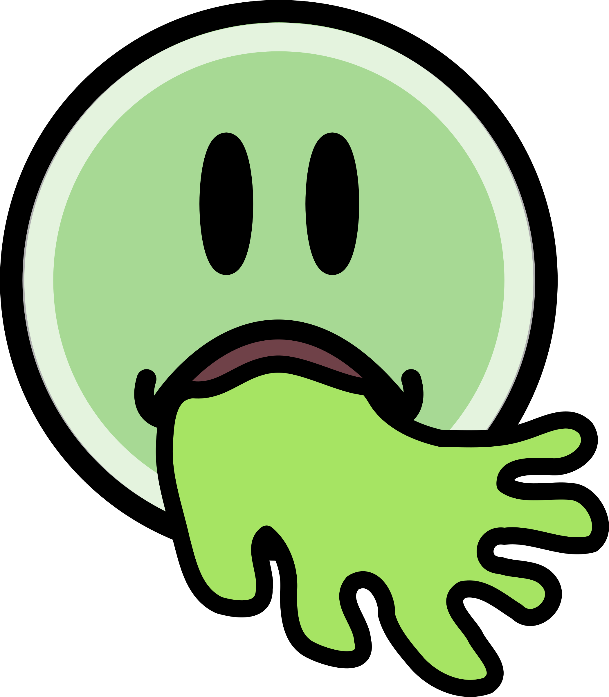 Sick_ Emoji_ Vomiting_ Green_ Substance PNG image