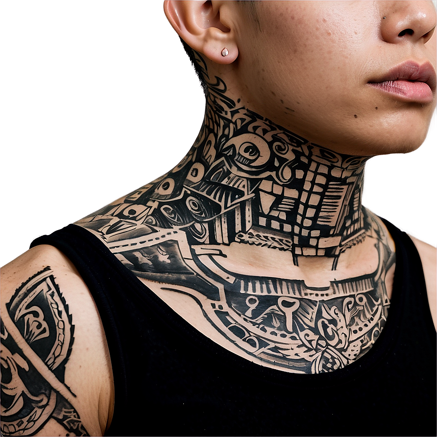 Side Neck Tattoo Concepts Png 89 PNG image