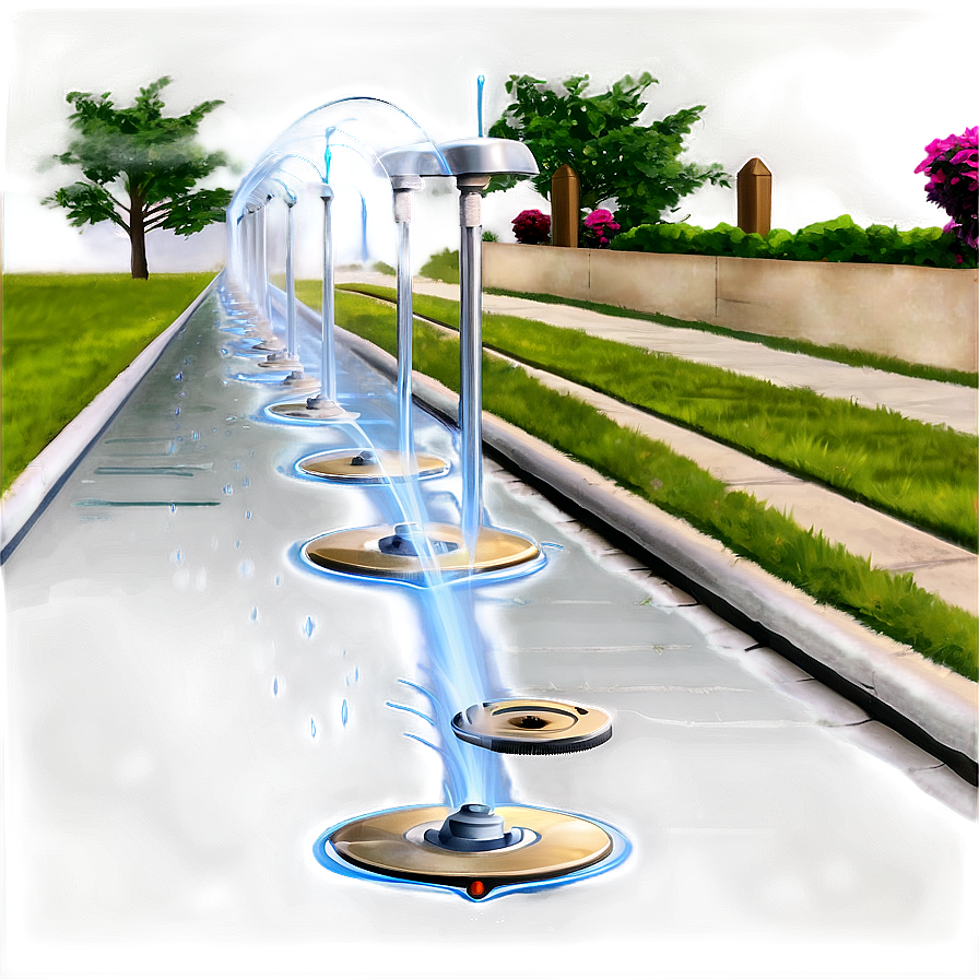 Sidewalk Sprinkler System Png 06262024 PNG image