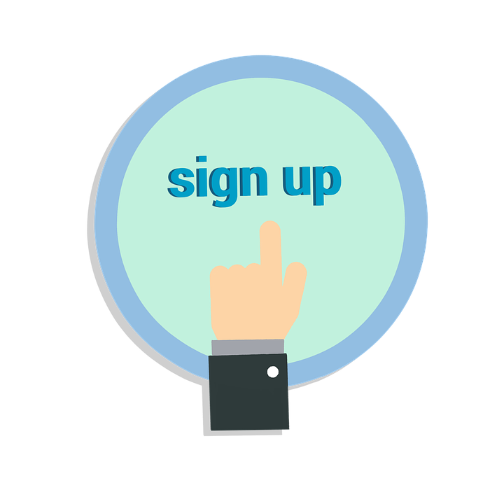 Sign Up Button Graphic PNG image