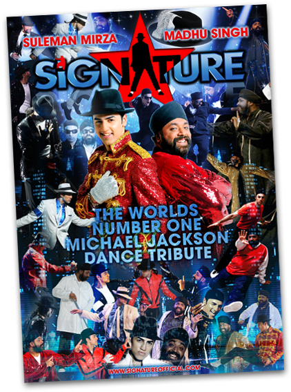 Signature Michael Jackson Dance Tribute Poster PNG image