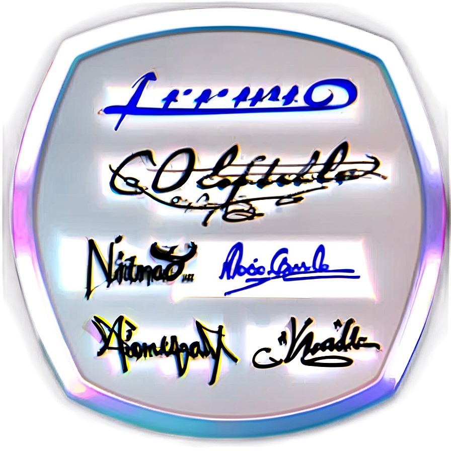 Signatures C PNG image