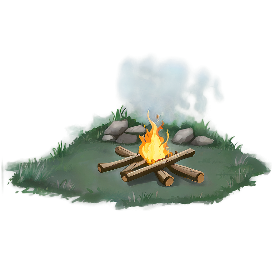 Silent Anime Campfire Png Kua10 PNG image