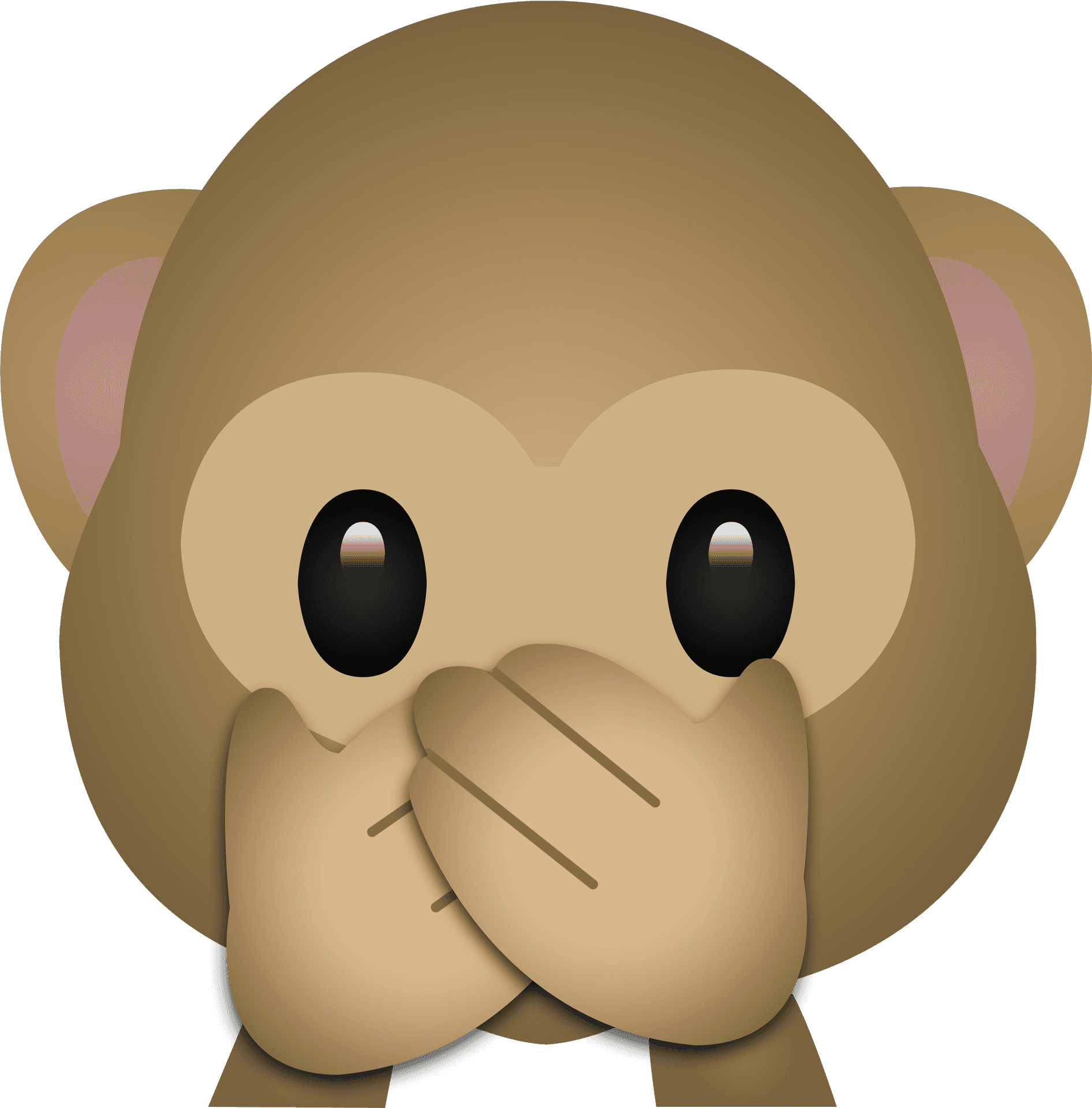 Silent_ Monkey_ Emoji PNG image