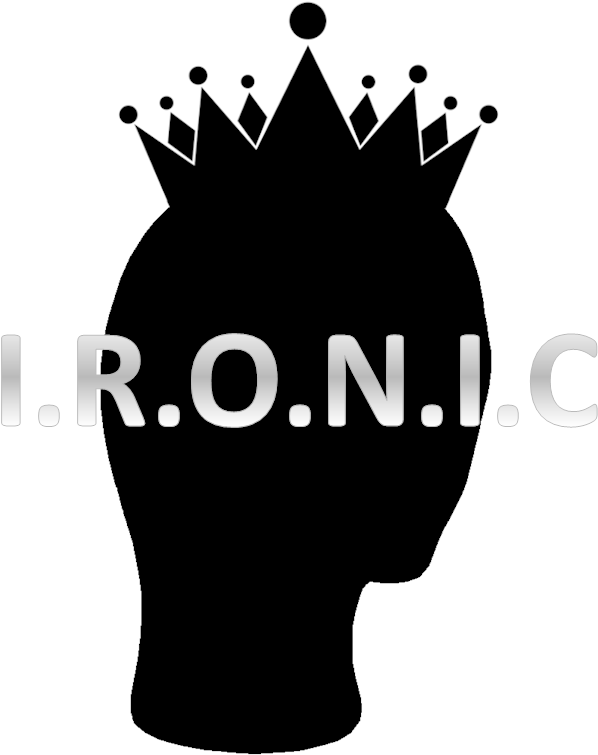 Silhouette Crown Ironic Graphic PNG image