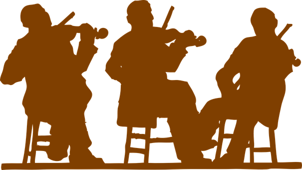 Silhouette_ Jazz_ Band PNG image