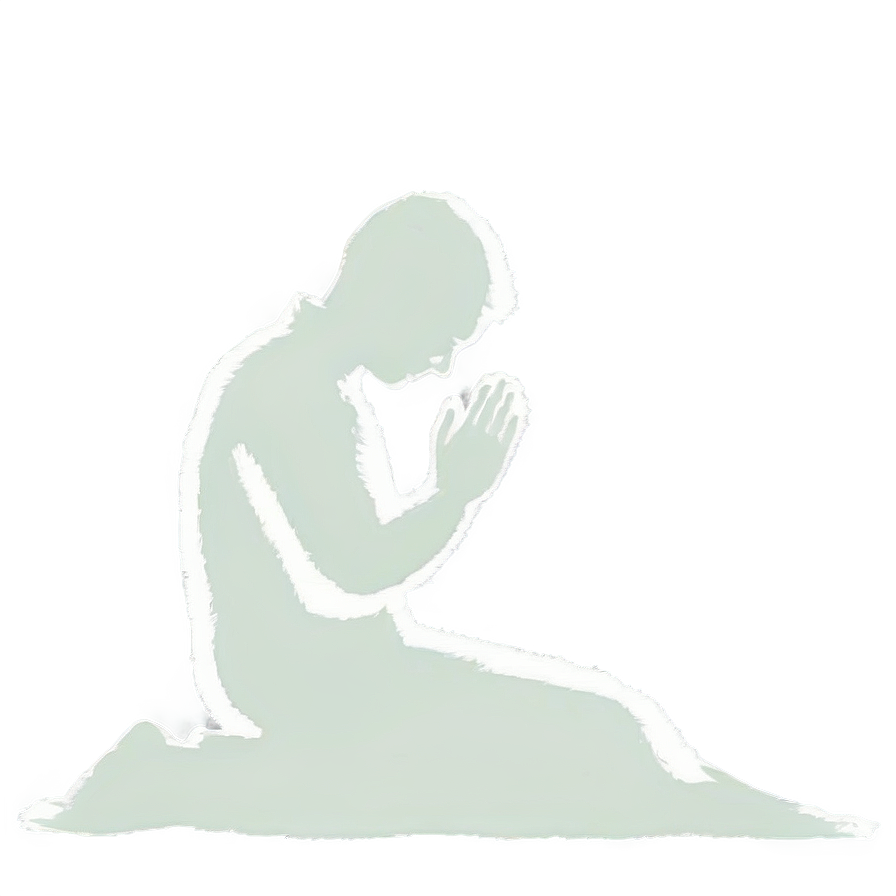 Silhouette Of A Person Praying Png 27 PNG image