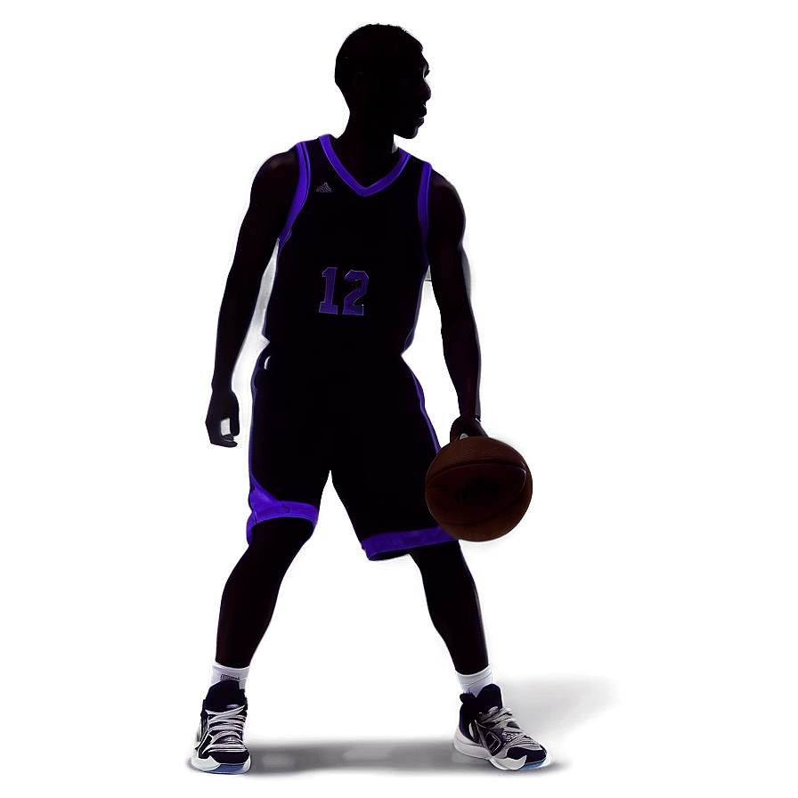 Silhouette Of Basketball Player Png Fcp PNG image