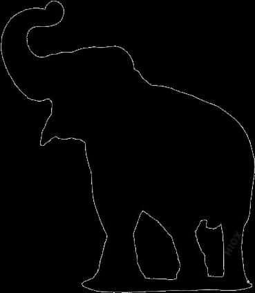 Silhouette_of_ Elephant PNG image