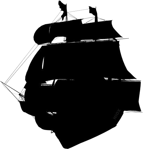 Silhouette_of_ Galleon_ Ship PNG image