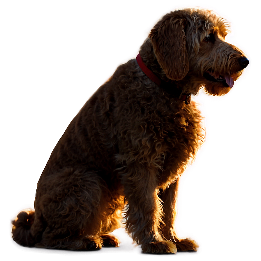 Silhouette Of Labradoodle Png 2 PNG image