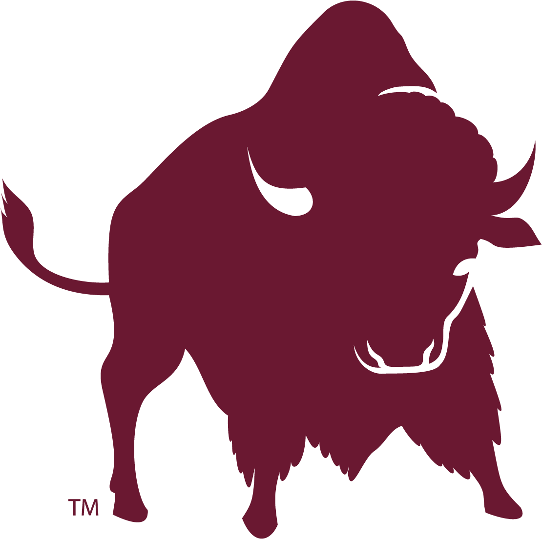 Silhouetted Bison Graphic PNG image