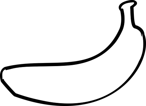 Silhouetteof Banana PNG image