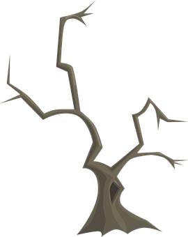 Silhouetteof Bare Tree Branches PNG image