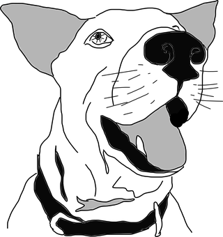 Silhouetteof Dog Profile PNG image