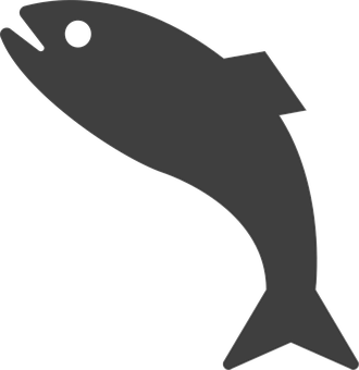 Silhouetteof Fish Graphic PNG image