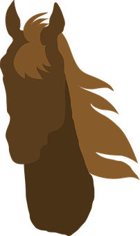 Silhouetteof Horse Profile PNG image