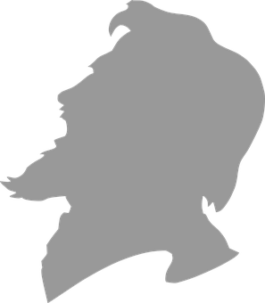 Silhouetteof Man Profile PNG image