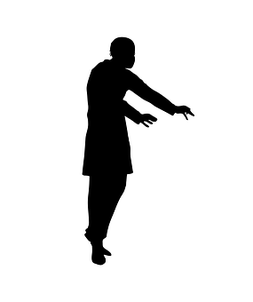 Silhouetteof Person Reaching Out PNG image