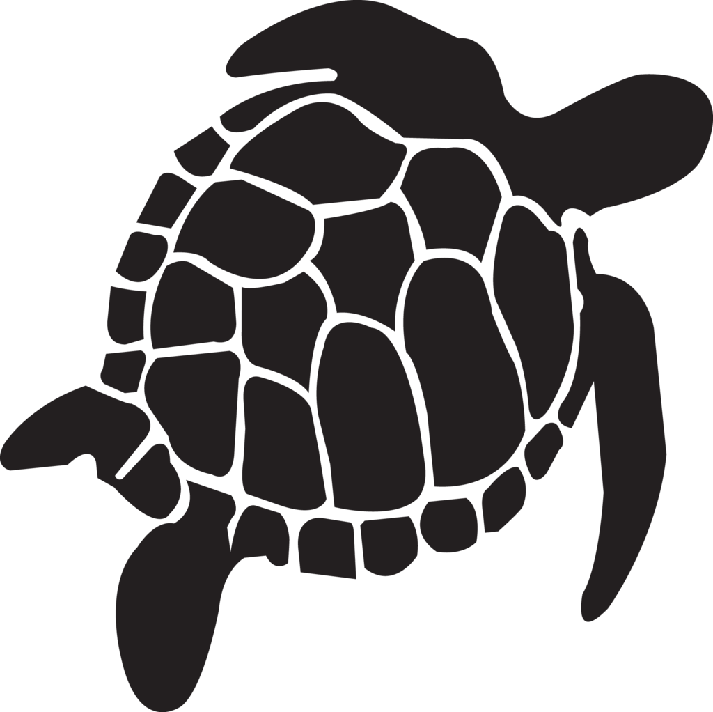 Silhouetteof Sea Turtle PNG image