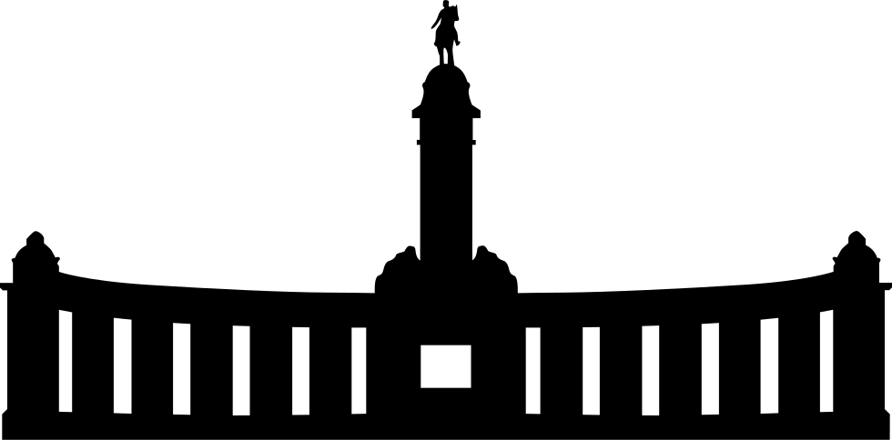 Silhouetteof Spanish Monument PNG image