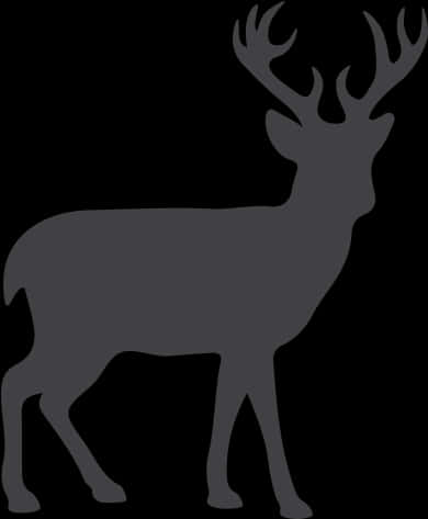 Silhouetteof Stag PNG image