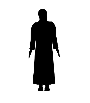 Silhouetteof Standing Figure PNG image